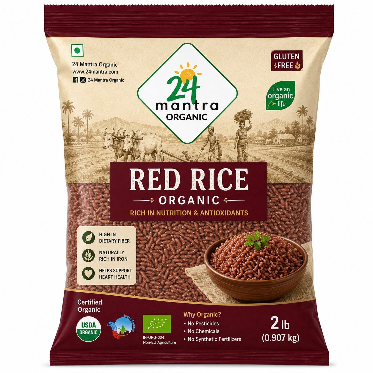 24 Mantra Red Rice Organic