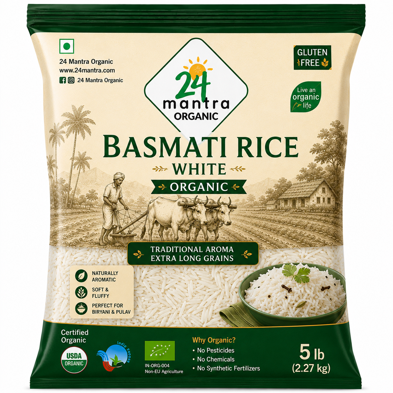 24 Mantra Basmati Rice White Organic