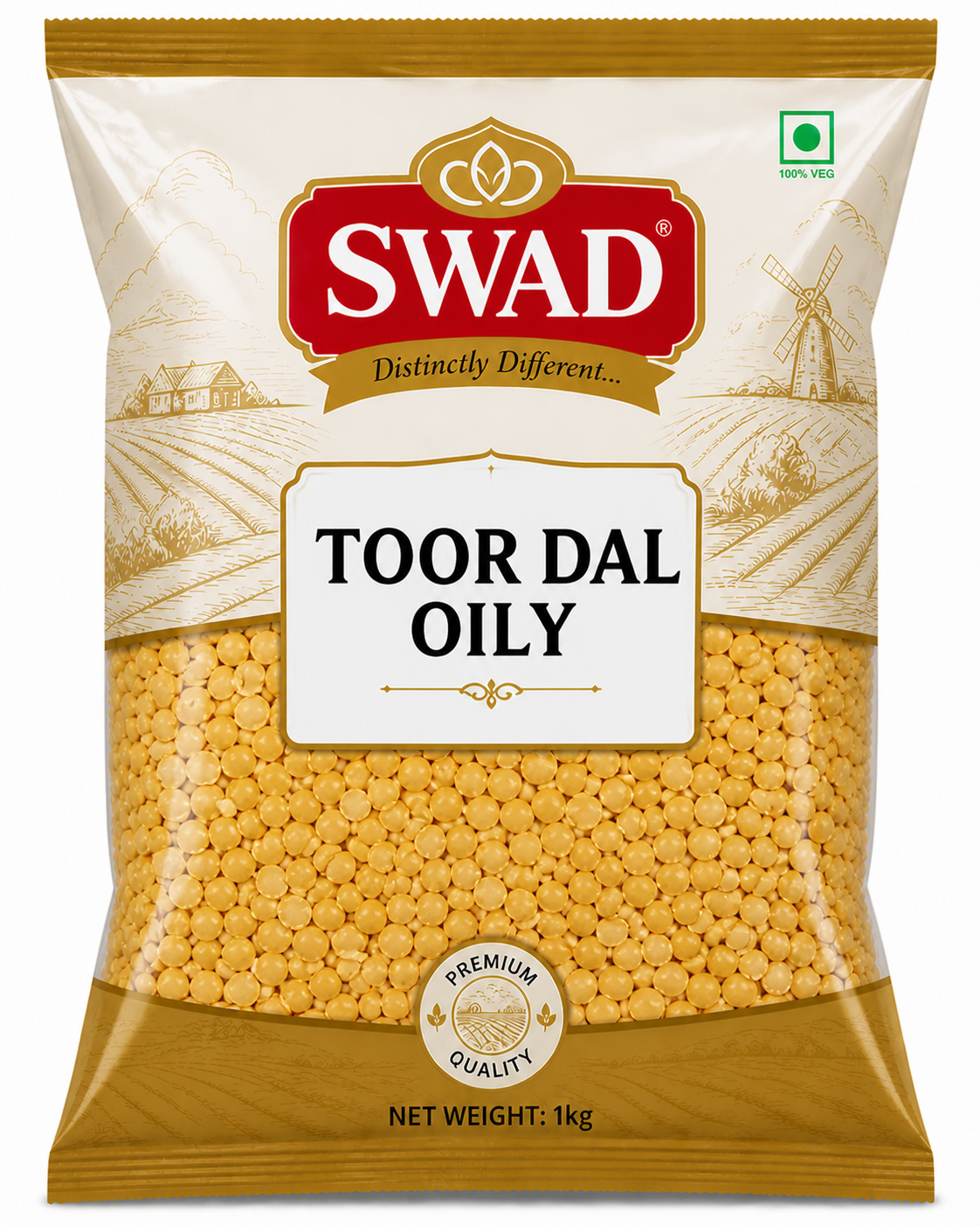 Swad Toor Dal Oily