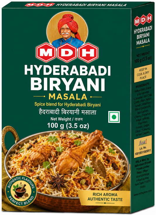 MDH Hyderabadi Biryani Masala – 100g (3.5 oz)