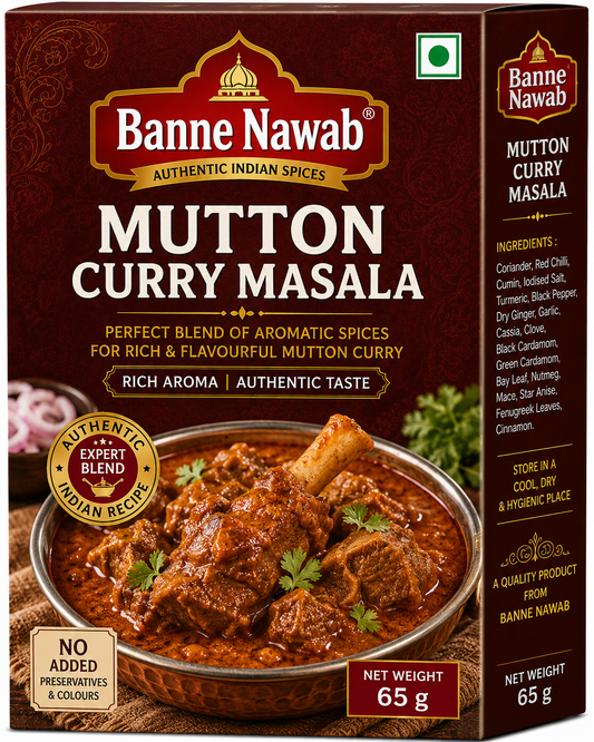 Banne Nawab Mutton Curry Masala – 65g