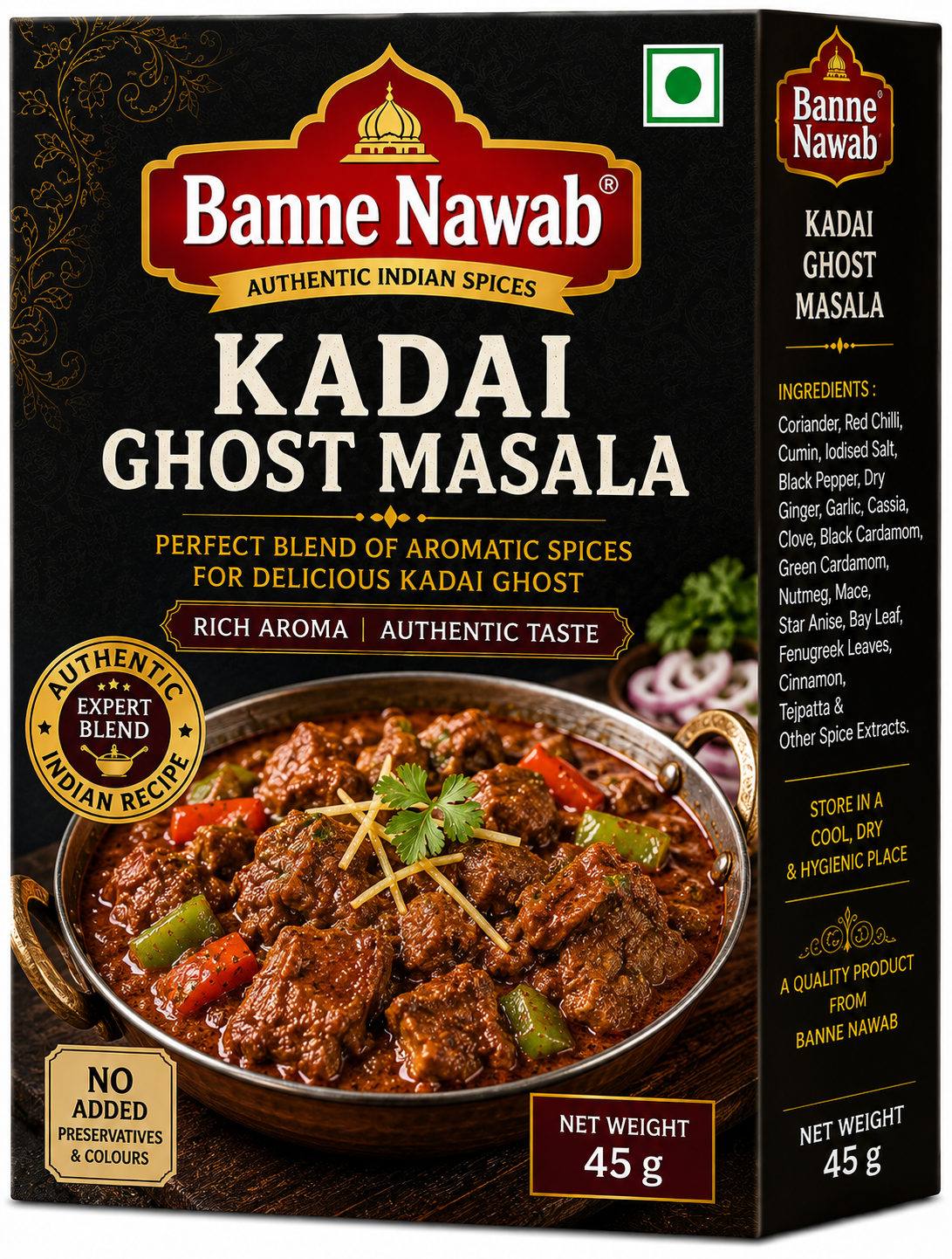 Banne Nawab Kadai Ghost Masala – 45g