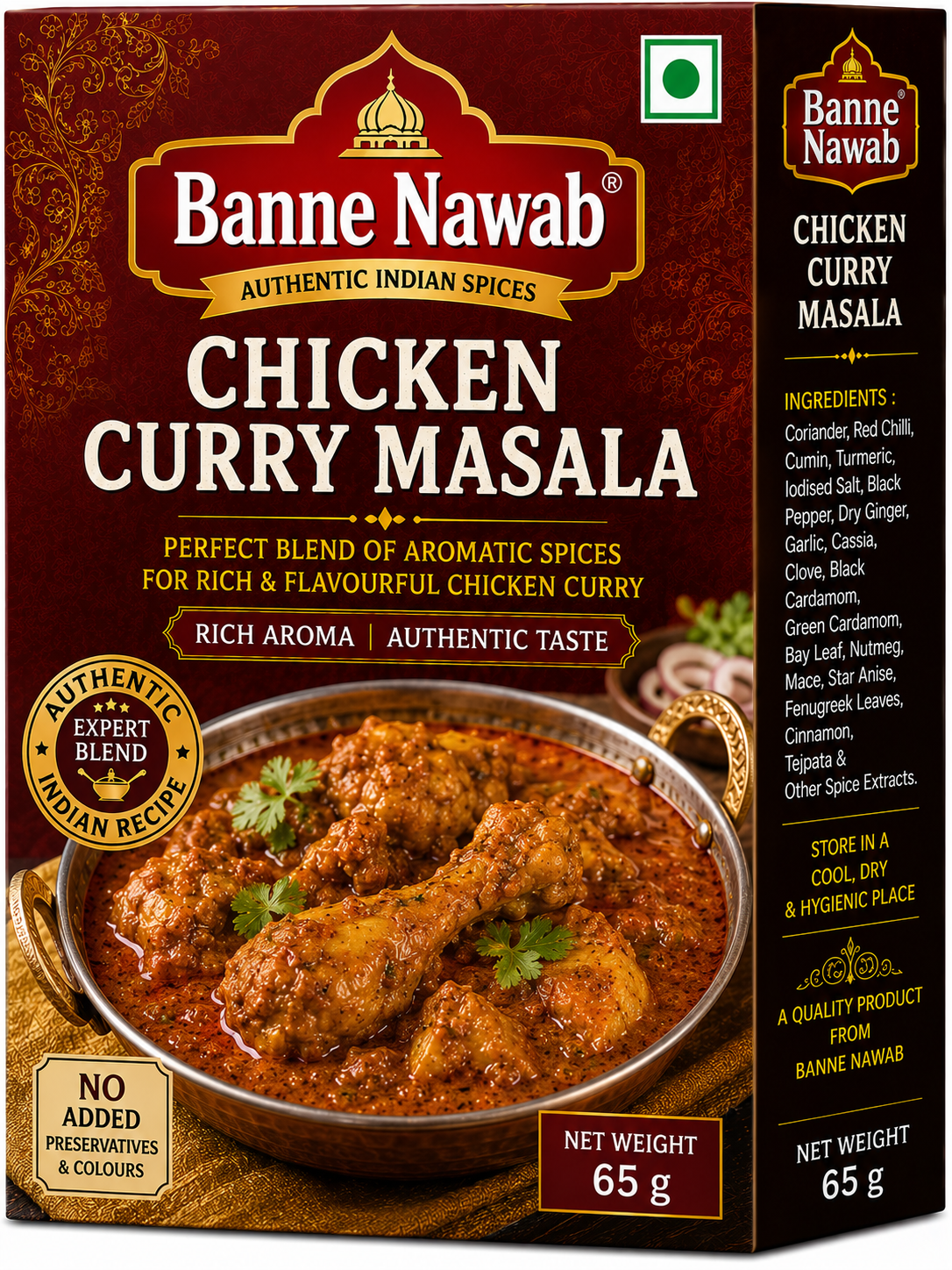 Banne Nawab Chicken Curry Masala – 65g