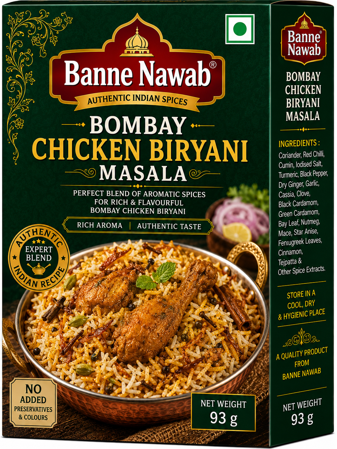 BANNE NAWAB BOMBAY CHICKEN BIRYANI MASALA-93G