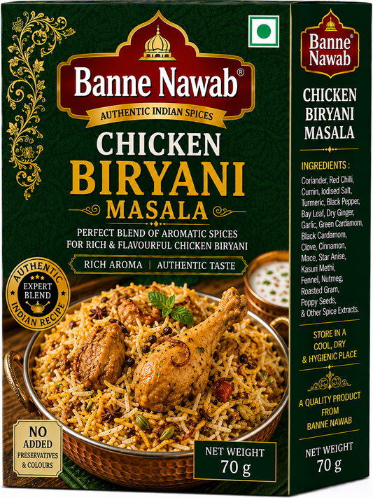Banne Nawab Chicken Biryani Masala – 70g