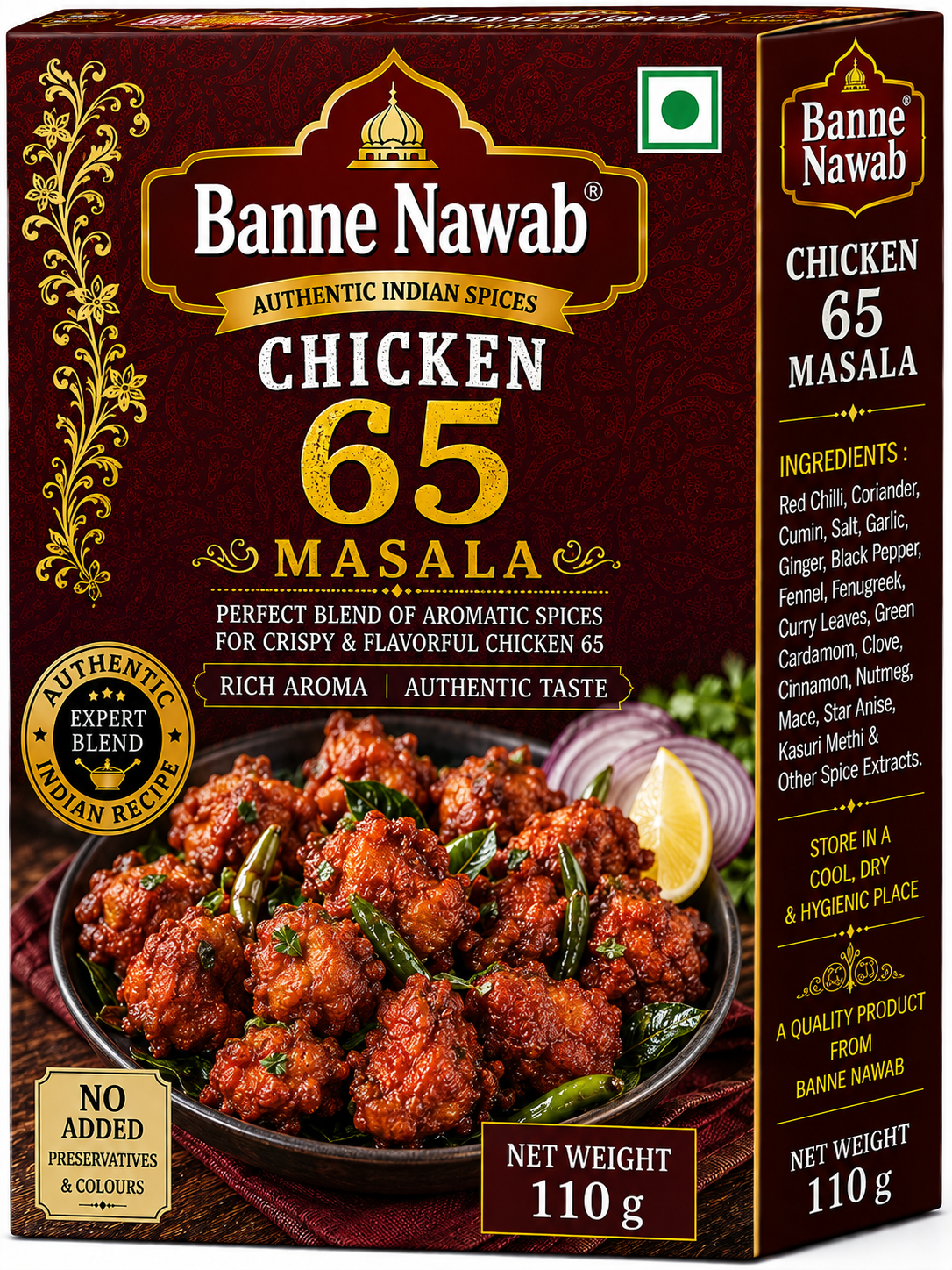 BANNE NAWAB CHICKEN 65 MASALA-110G