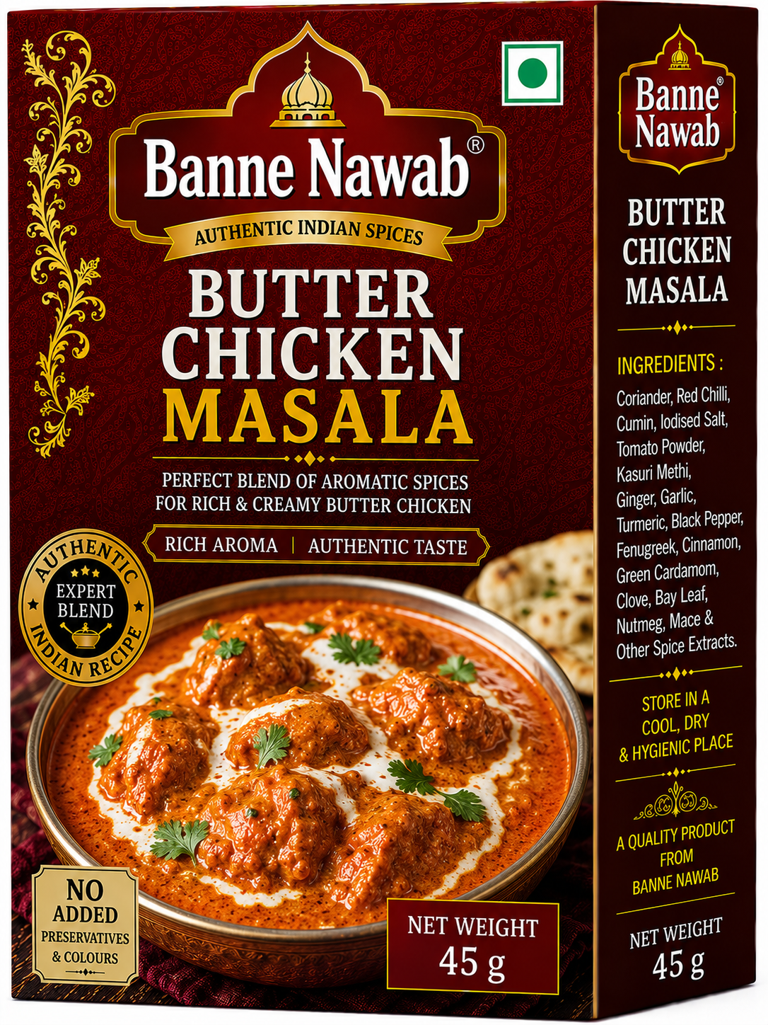 Banne Nawab Butter Chicken Masala – 45g