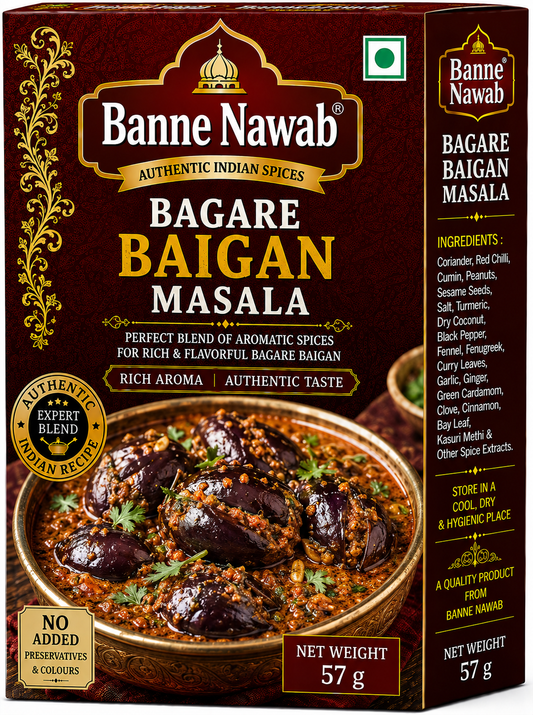 Banne Nawab Bagare Baigan Masala – 57g
