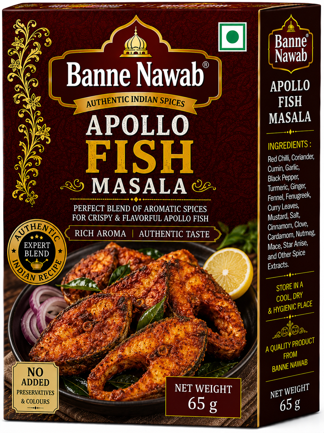 Banne Nawab Apollo Fish Masala – 65g
