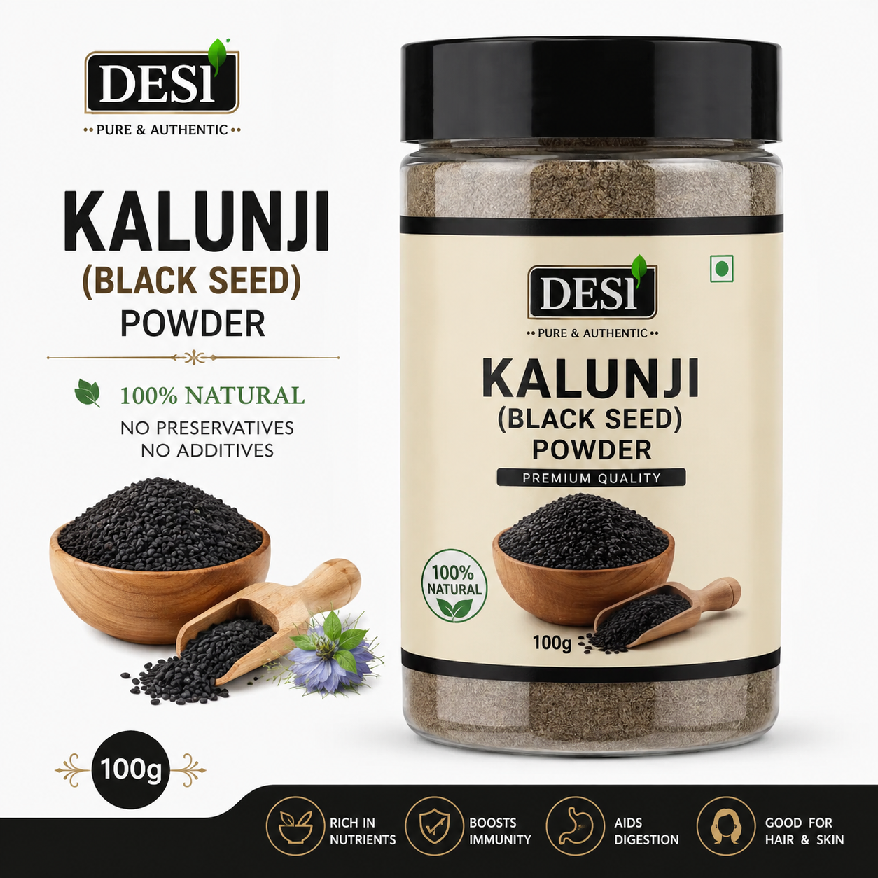 DESI KALUNJI (BLACK SEED) POWDER