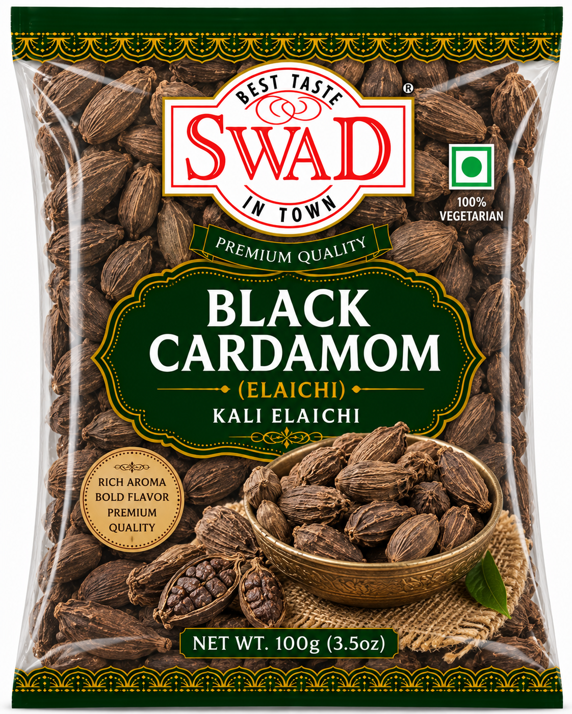 SWAD Black Cardamom (Elaichi)