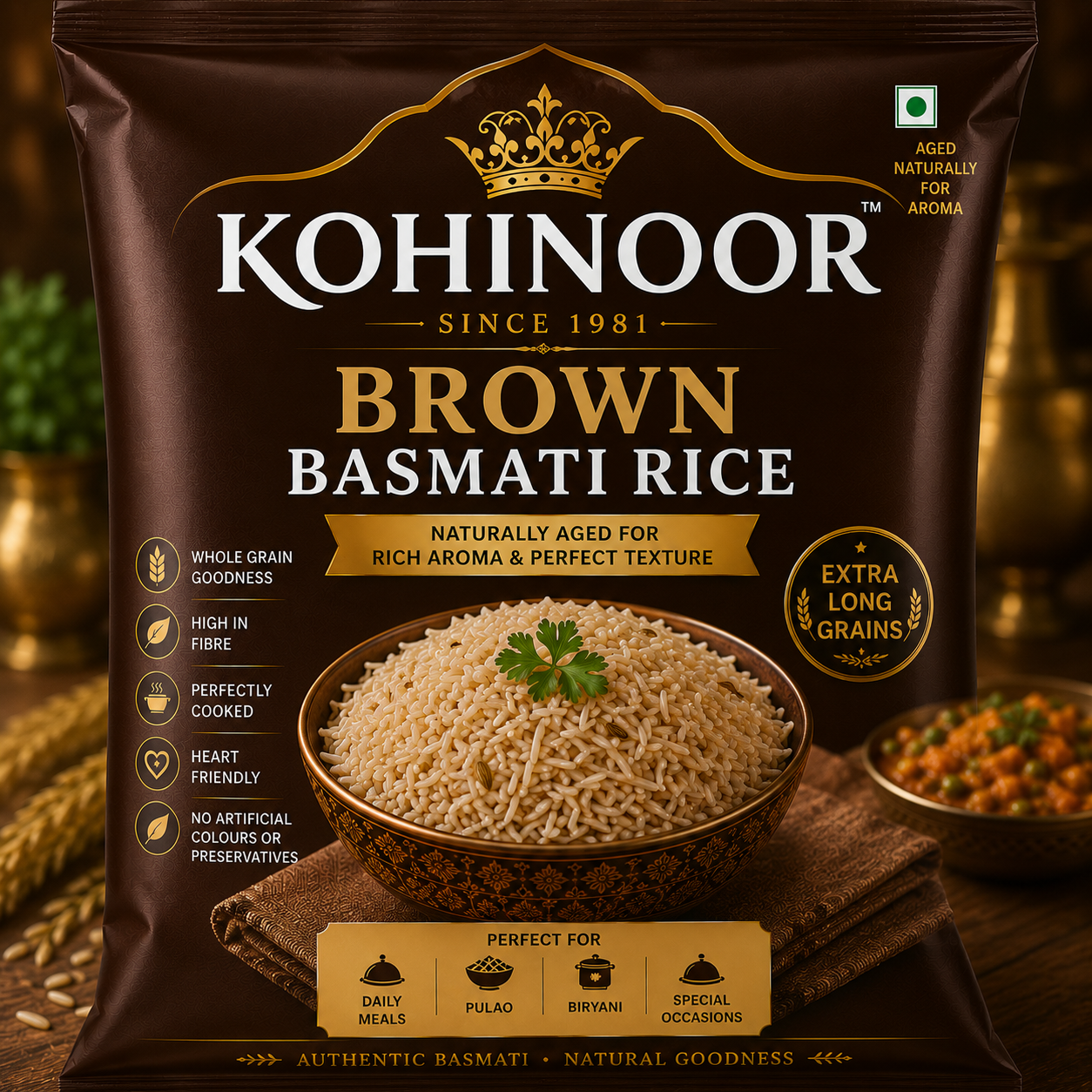 Kohinoor Brown Basmati Bag