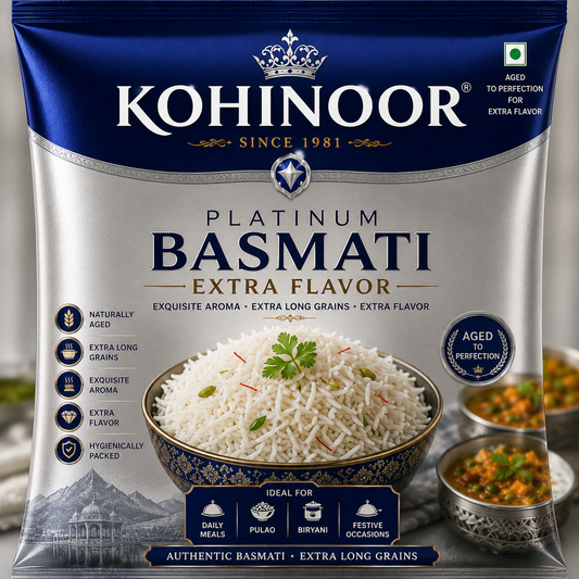 Kohinoor Basmati Extra Flavor Bag (Platinum)