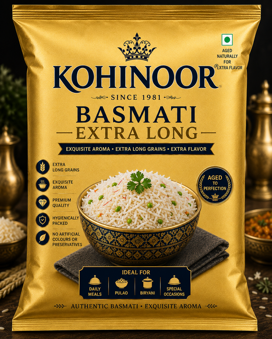 Kohinoor Basmati Extra Long Bag (Gold)