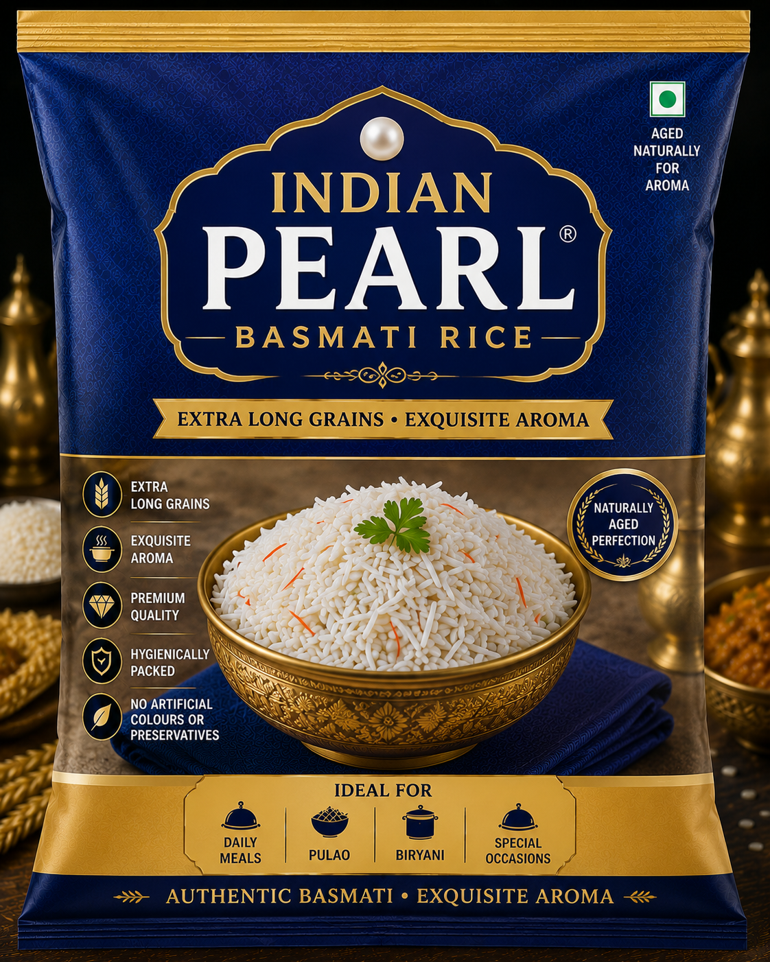 Indian Pearl Basmathi Rice