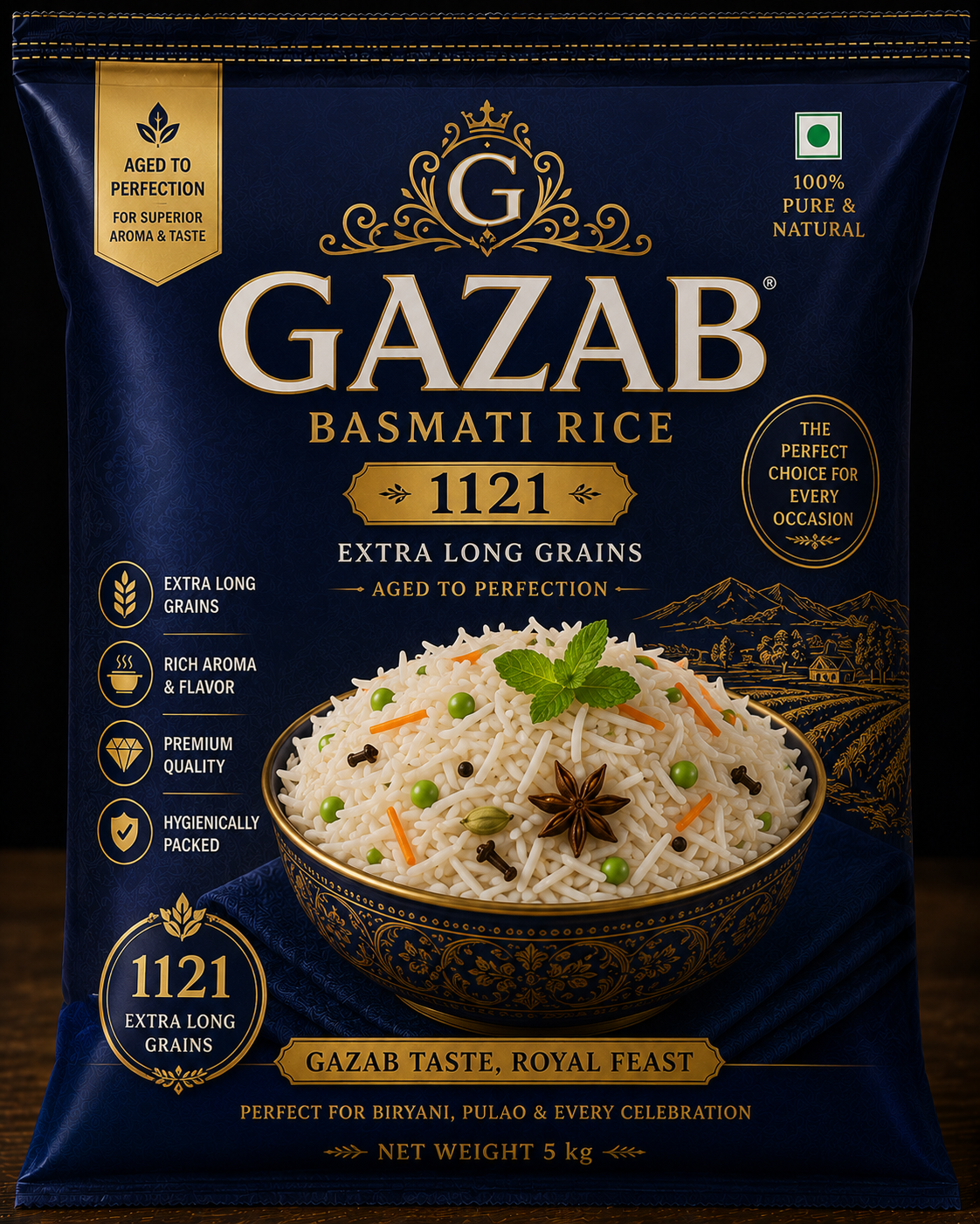 Gazab Basmati Rice (1121)