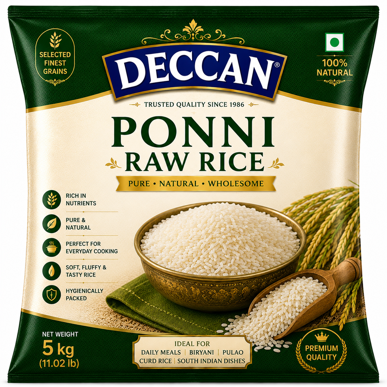 Deccan Ponni Raw Rice