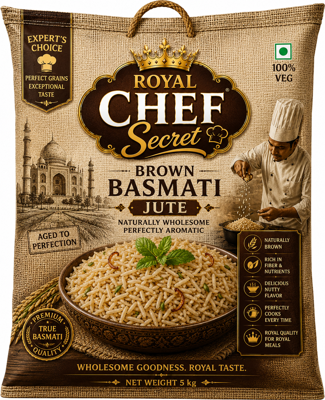 Royal Brown Basmati Jute
