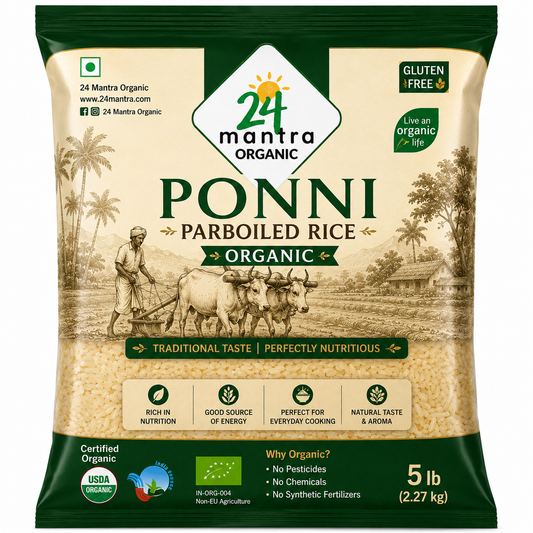 24 Mantra Ponni Parboiled Rice Organic